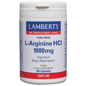 PREHRANSKO DOPOLNILO L-Arginin HCL 1000mg LAMBERTS®