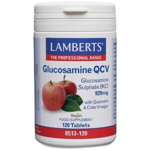 Prehransko dopolnilo Lamberts® Glukozamin QCV s kvercetinom in jabolčnim kisom